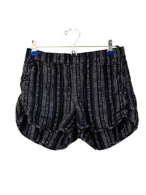 Madewell Striped Linen Blend Pull On Shorts Relaxed Beachy Small